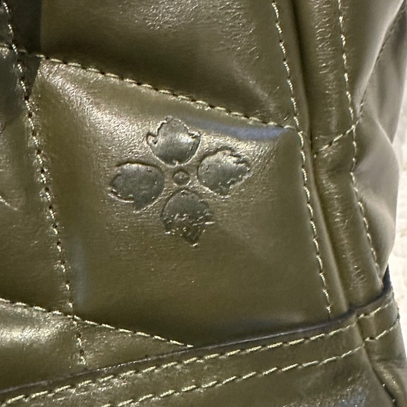 Patricia Nash Olive Green Quilted Tote - Picture 5 of 7